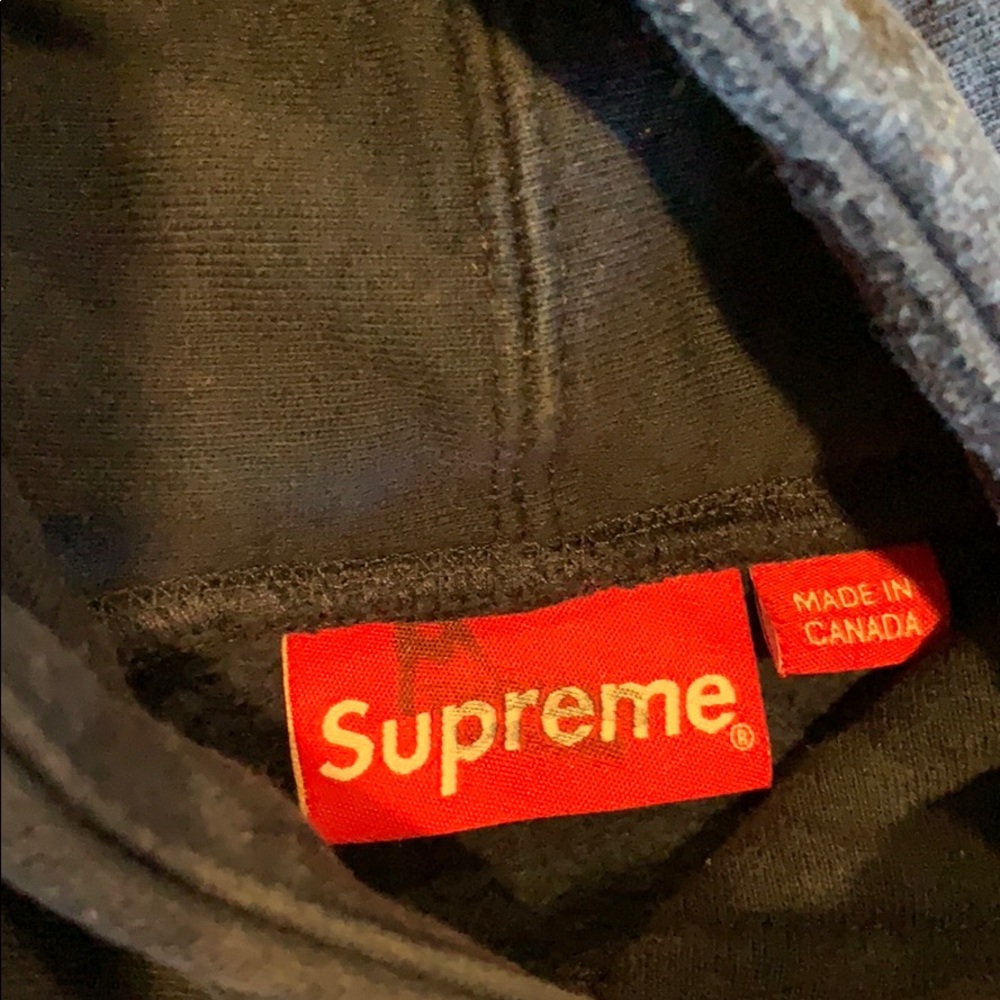 A supreme hoodie with logo on hood - Picture 4 of 4